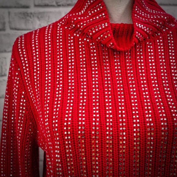 INC International Concepts Embellished Pullover, Small - Picture 3 of 5